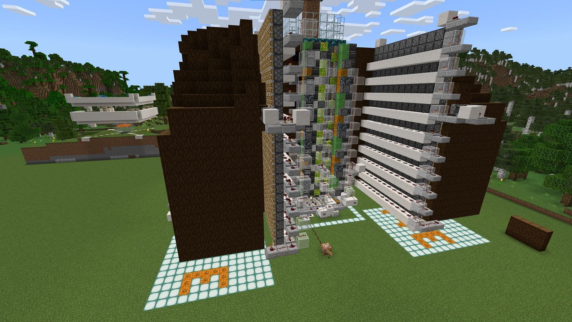 Silent Wisperer's amazing tree farm (Image via YouTube/silentwisper & Mojang)